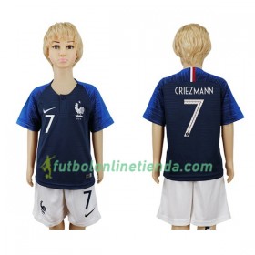 Camiseta Niños Francia Griezmann 7 Primera Mundial 2018